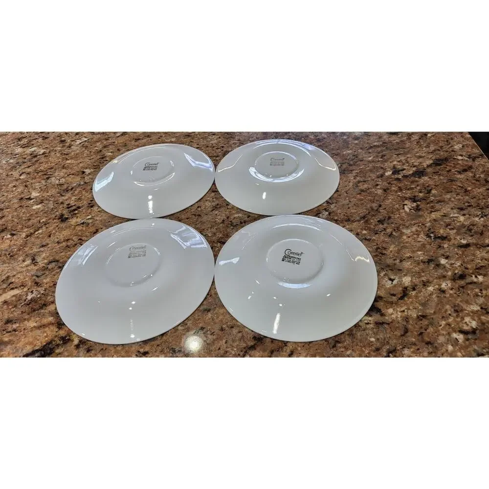Corelle Green Rim Saucer (Set Of 4)